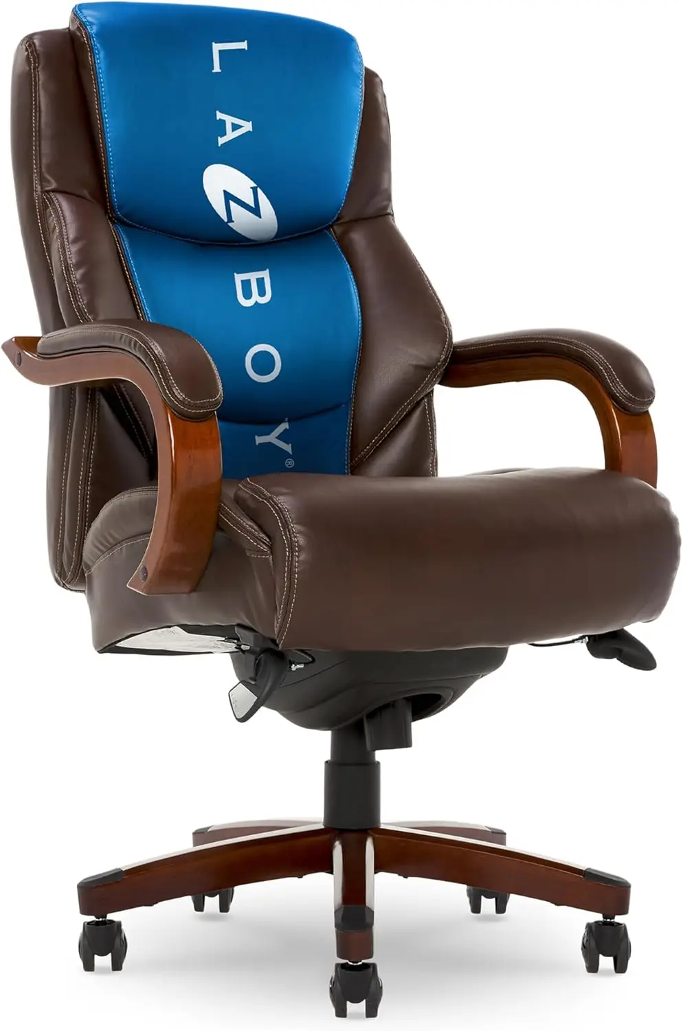 Big & Tall Executive Office Chair, High Back Ergonomic Lumbar Support, Bonded Leather, Brown