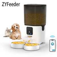 7L WiFi Video Smart Automatic Pet Feeder Cats Dogs Food Dispenser With Camera Recorder Timing Quantitative Stainless Steel Bowl