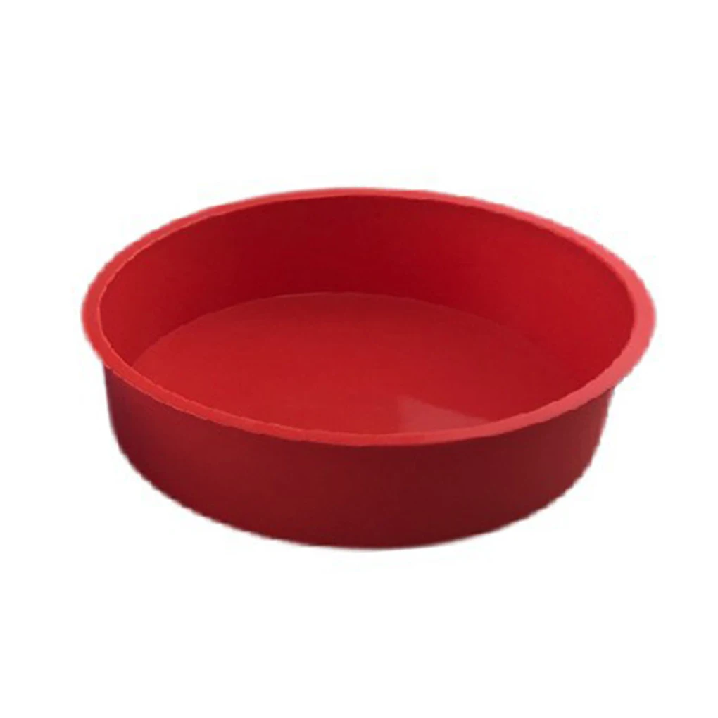 Silica gel 8-inch Round Cake Pan Easy Demoulding Non Fading Easy to Clean Valentine’s Day Reliable Quality DIY Baking Mold