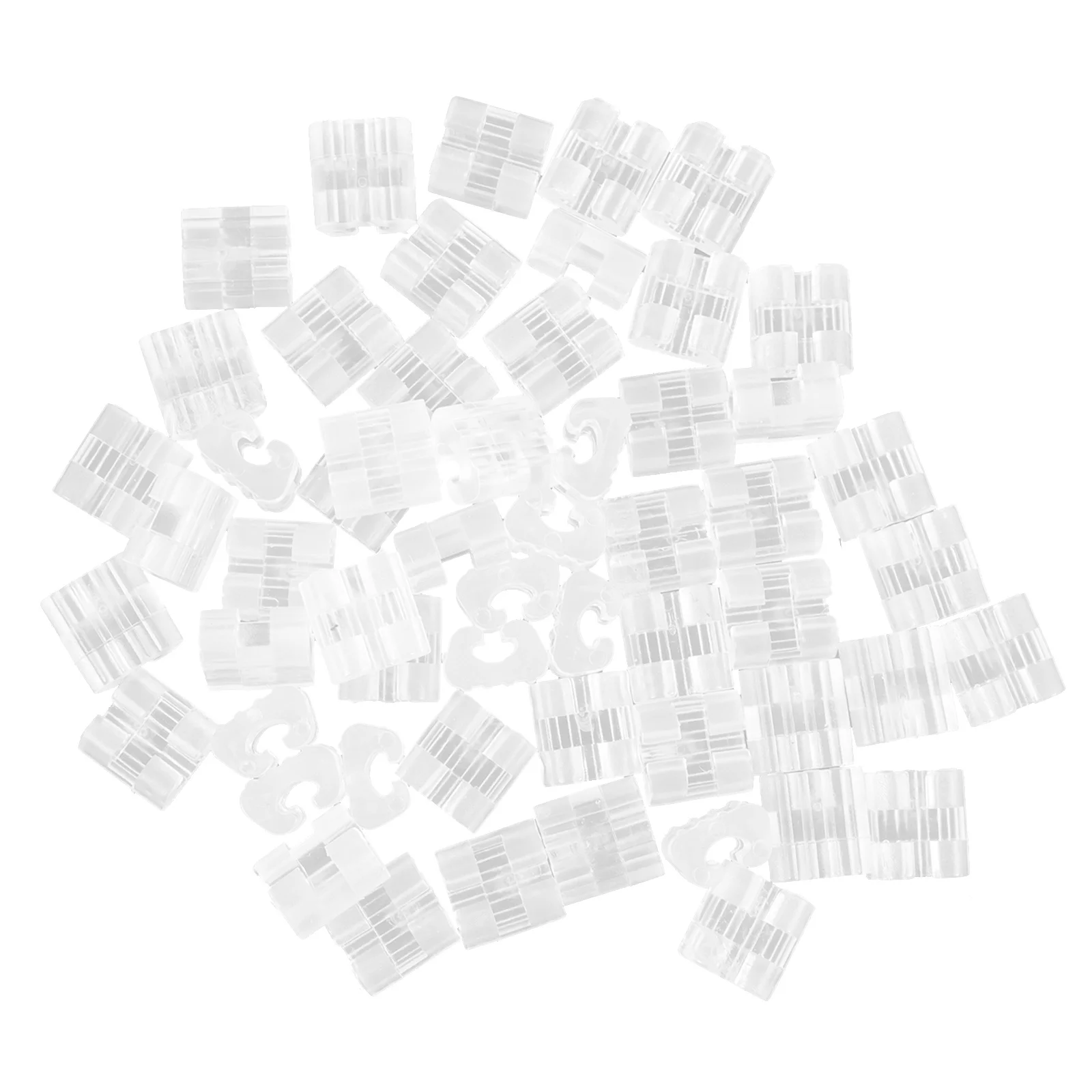 

50Pcs C Shaped Chair Leg Pads Non Skid Floor Protectors Chair Foot Cushion Pads for Hardwood Floor Furniture Tube Clamp