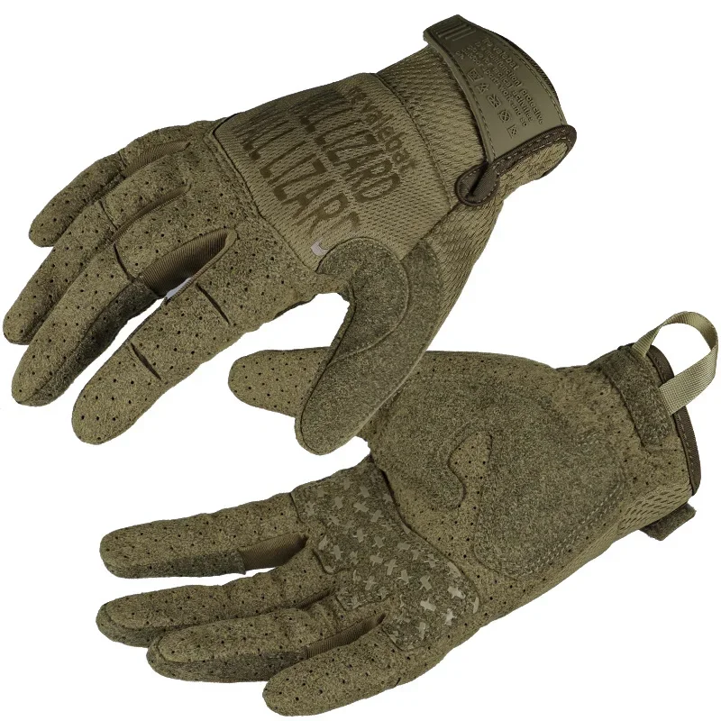 Tactical Gloves Airsoft Shooting Full Finger Gloves Hiking Climbing Bicycle Anti-Skid Work Touch Screen Camo Mittens