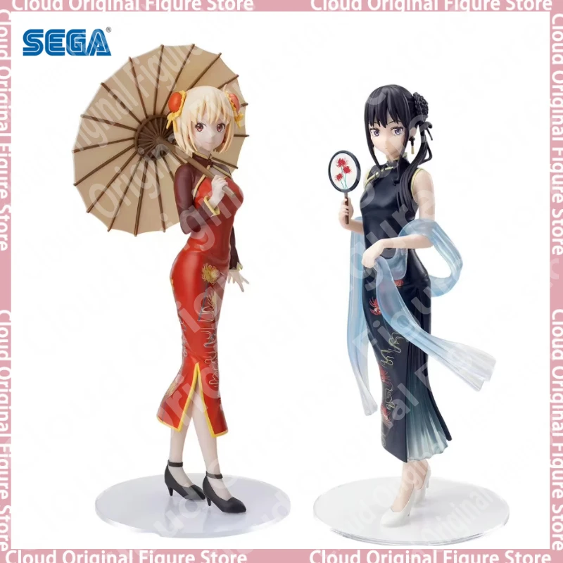 

In Stock 100% Original SEGA Luminasta Lycoris Recoil Nishikigi Chisato Inoue Takina Cheongsam PVC Anime Figures Toy Decoration