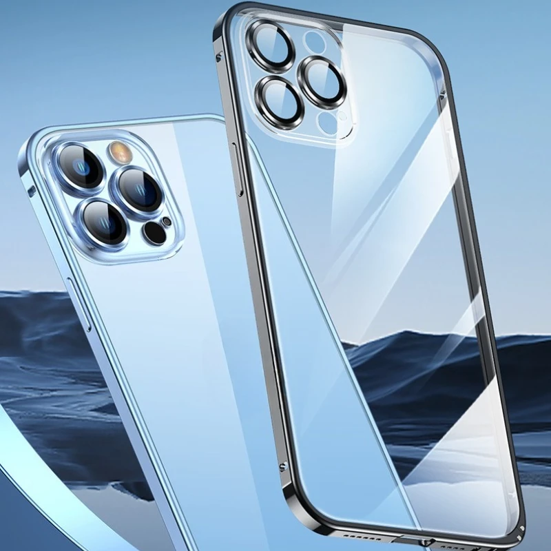 

Luxury Aluminium Alloy Shockproof Anti Fall Safe Phone Cases Magnetic Cover for IPhone 16 15 13 12 14 Pro Max Mini 13Pro Series