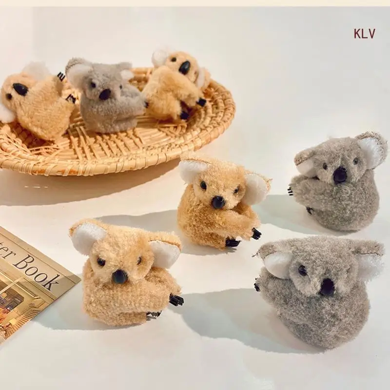 

Koala Hair Jaw Clips Lovely Small Hair Claw Clips Non-Slip Bangs Barrettes Lovely Cartoon Animal Mini Hair Clips Clamp