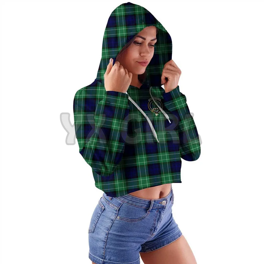 Abercrombie Clan Tartan Crest 3D Printed Women Hoodie Novelty Hoodies Women Casual Long Sleeve Hooded Sexy Pullover Tracksuit