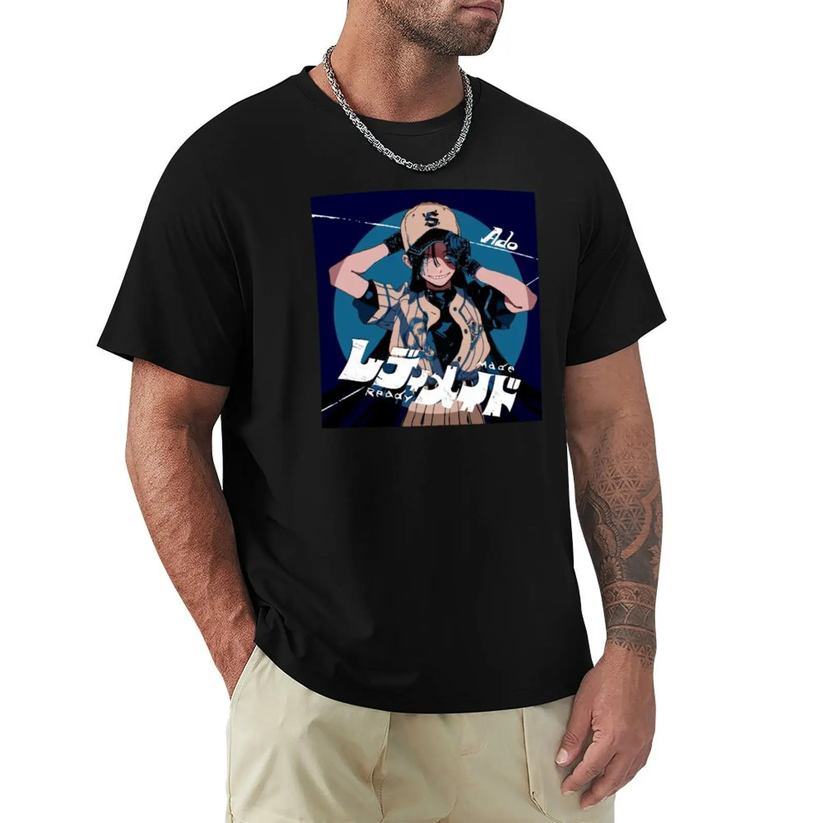 

ado ready made T-Shirt blacks valentines clothes gifts for boyfriend oversized graphic tee plain t shirts men