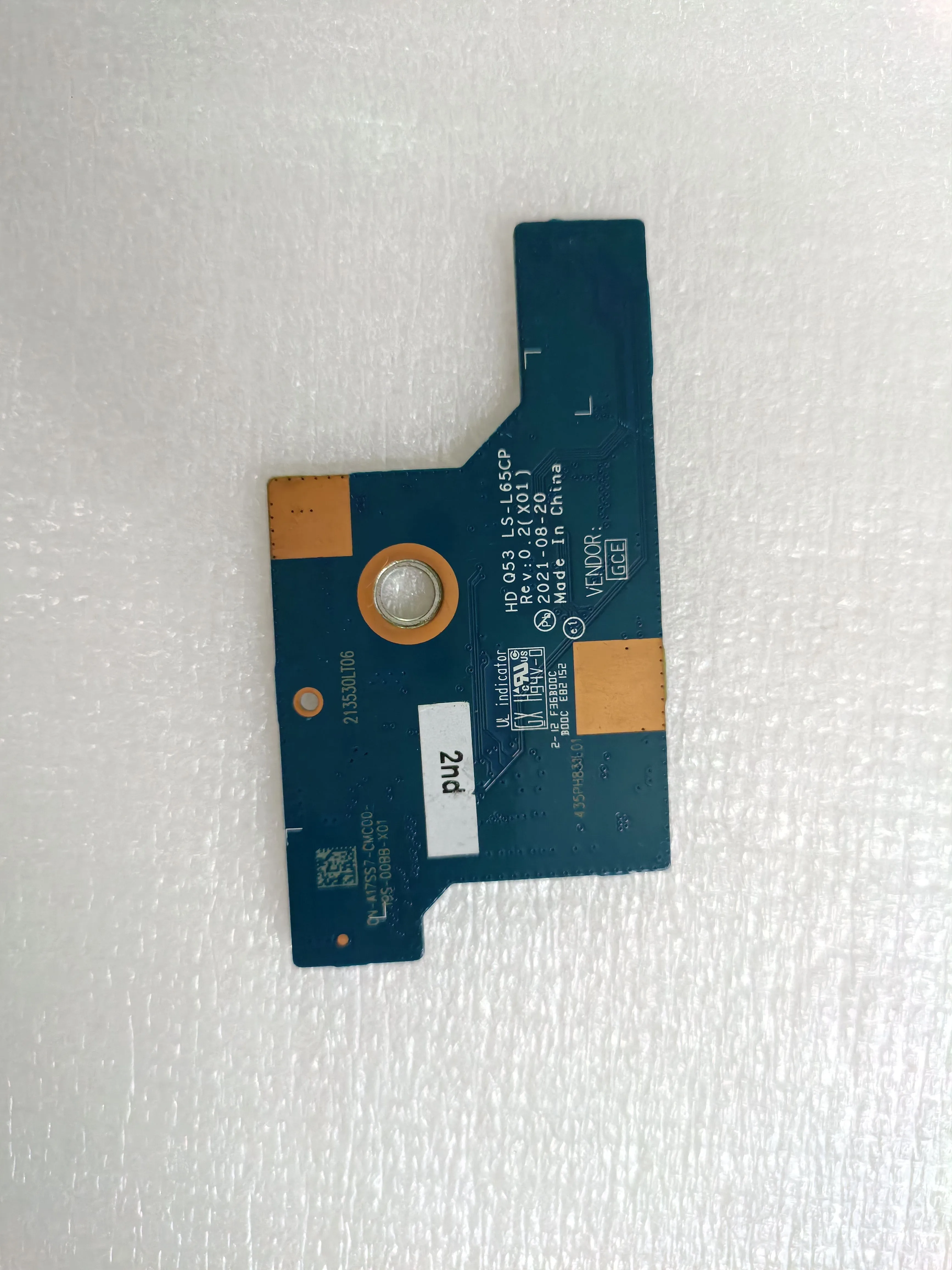 Gebrauchtes Original für Dell M15 R7 Tastaturplatte Adapterplatte LS-L65CP