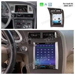 For Audi Q7 2006~2015 Android 14.0 Carplay Car Radio Stereo Automotive Multimedia Player Reciever GPS Navigation Head Unit