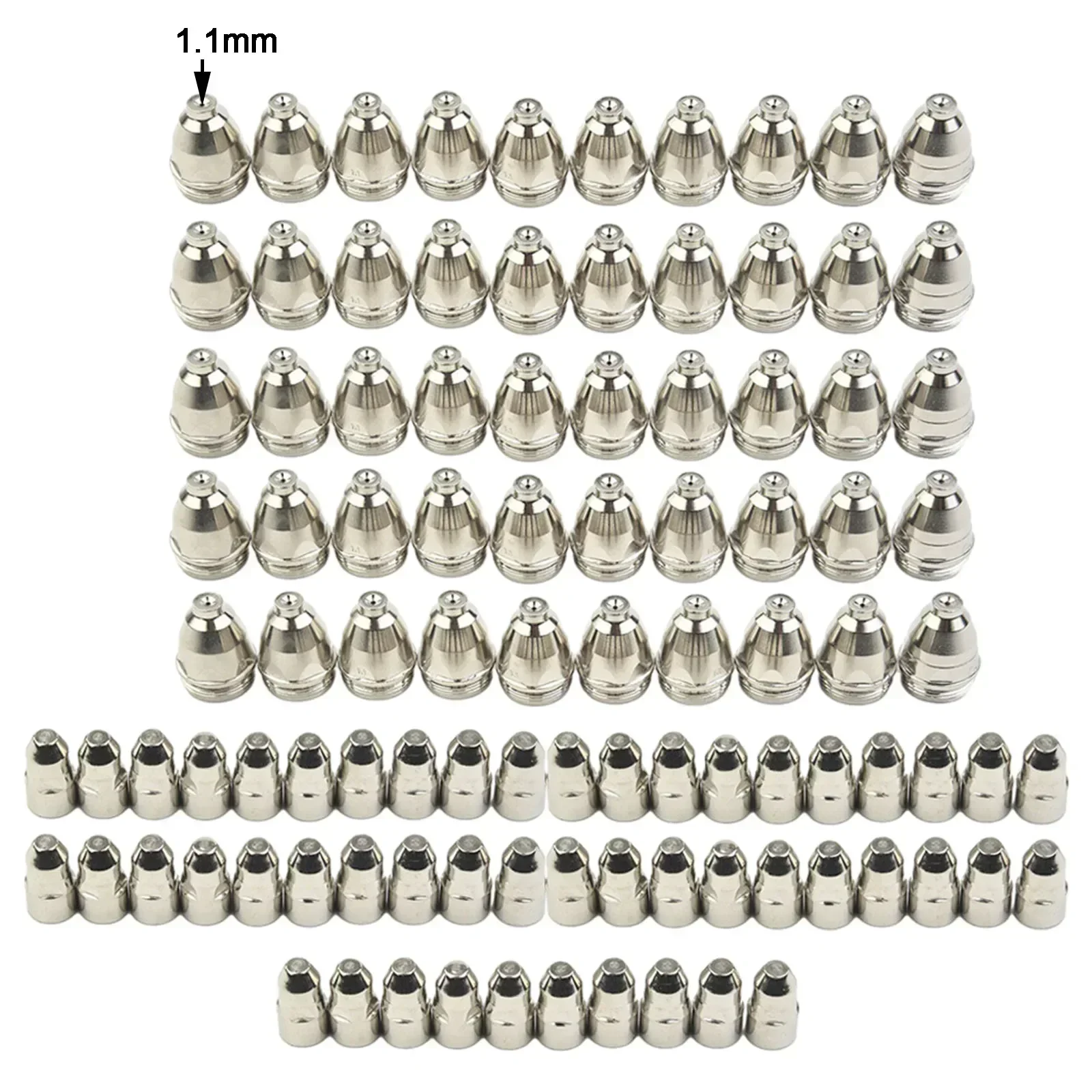 100 pz P80 ugello punta elettrodo al Plasma 1 5mm compatibile con CUT 70 CUT 80 CUT 100 CUT 120 macchine da taglio al Plasma