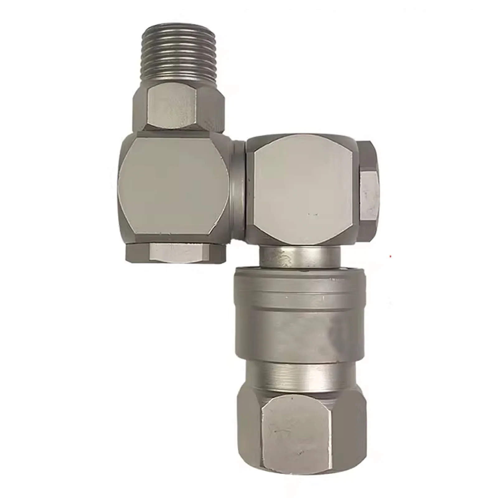 

360° Rotating Universal Joint Fitting Air Hose Quick Connector with Female Thread for Large Air Cannons