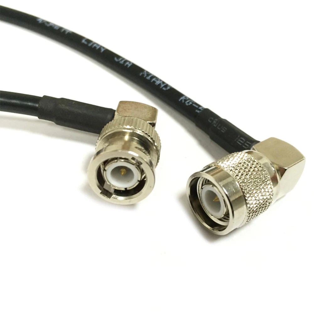 New Modem Coaxial Cable TNC  Male Right Angle  Switch  BNC Plug RA Right Angle  Connector  RG58  Pigtail Adapter 50CM  20"