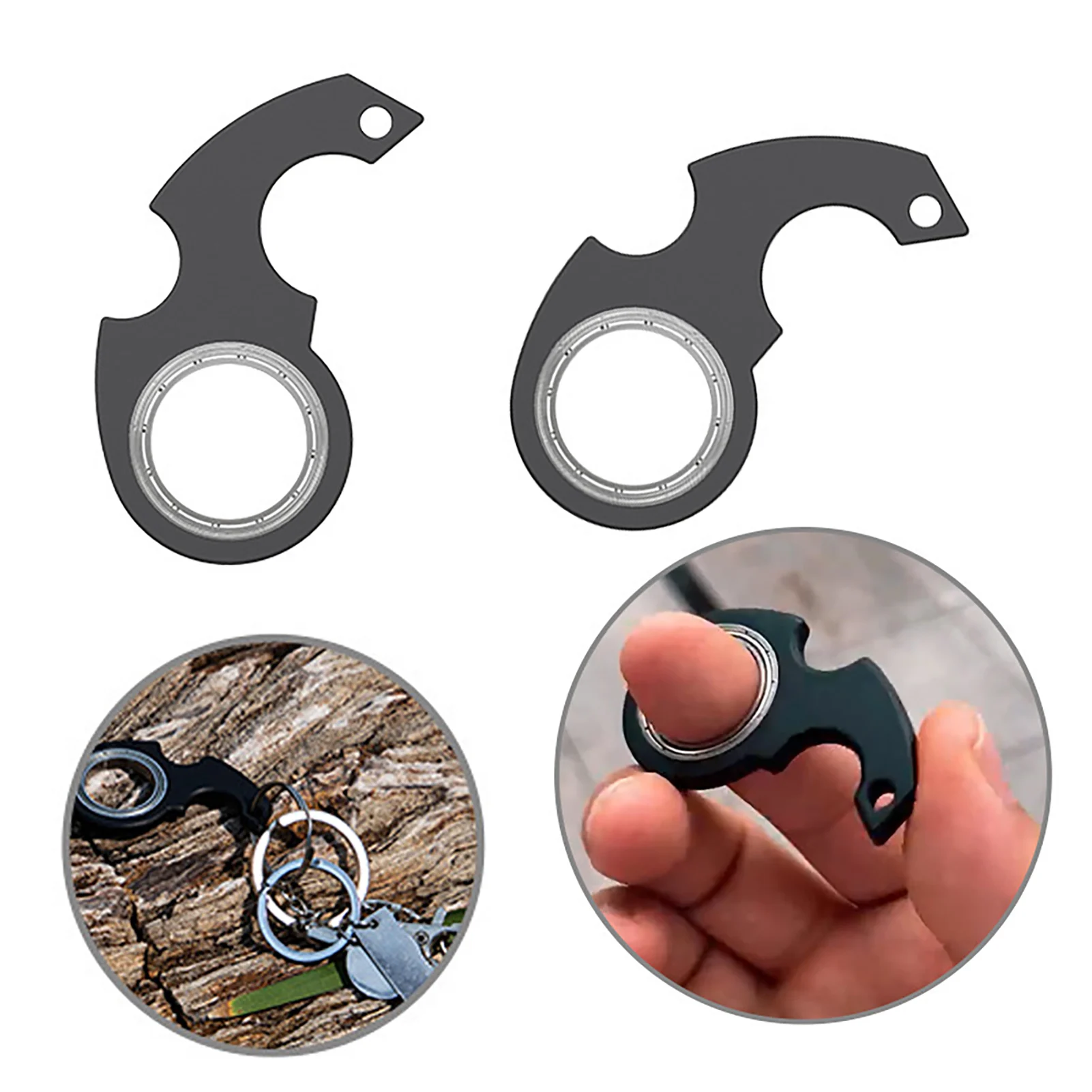 Stress Relieving Hand Spinners Reducing Fidget Creative Finger Spinners for Keychain Accessories