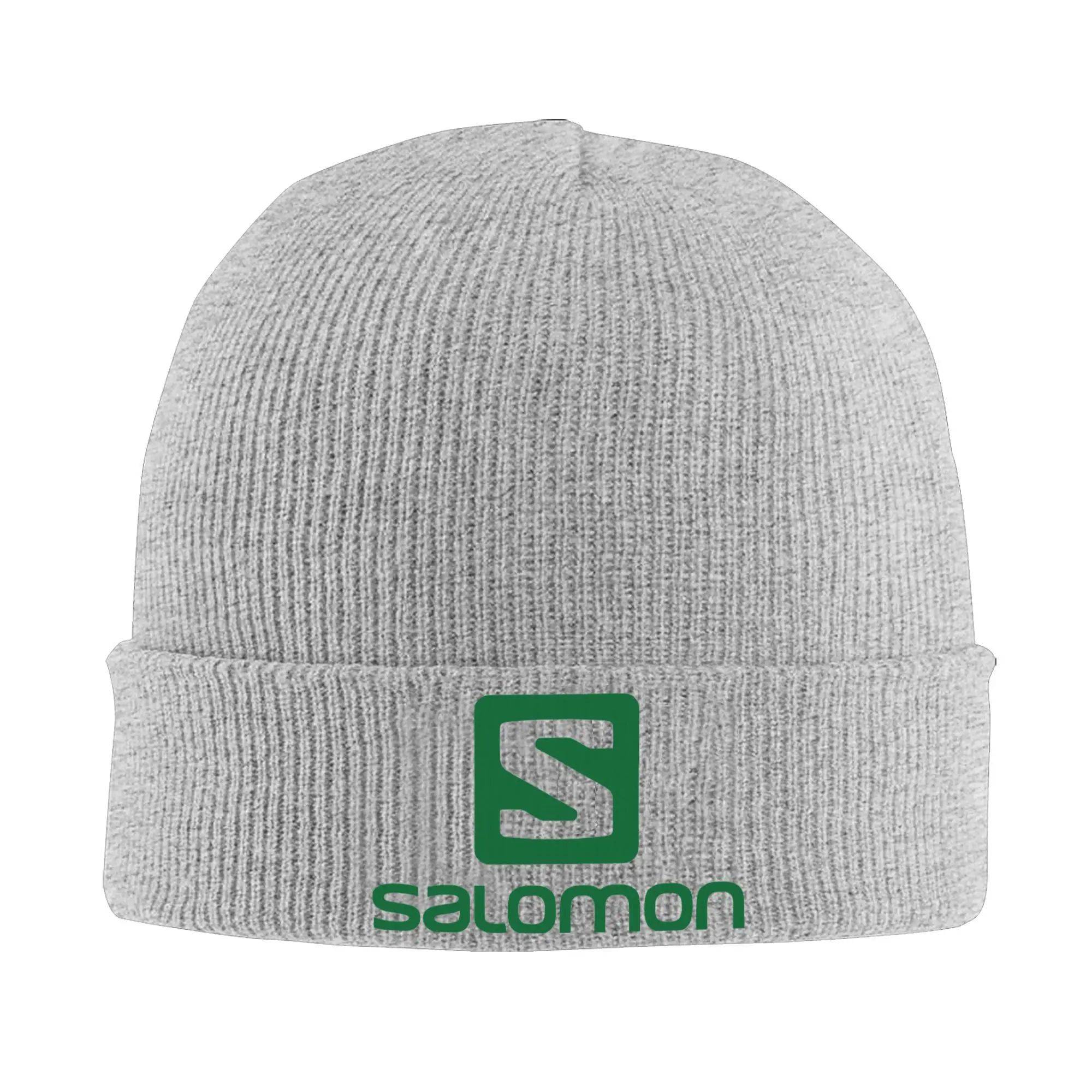 Salomons Logo Knitted Hat Women's Men's Beanie Autumn Winter Hats Acrylic  Warm Caps