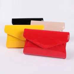 Lady PU Evening bag Patent leather Hand bag flash contracted bag in Europe and the party bag Purse