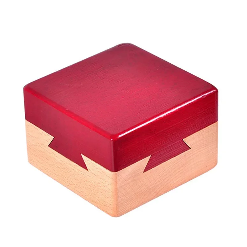 Luban Lock IQ Toys Wooden Magic Box Puzzle Game for Children Adult Educational Brain Training Toy
