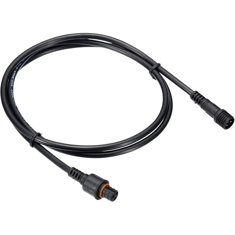 سلك تمديد 3.28 قدم، موصل IP67 مقاوم للماء 22AWG مع شرائط LED للذكور والإناث على كلا الطرفين، أسود