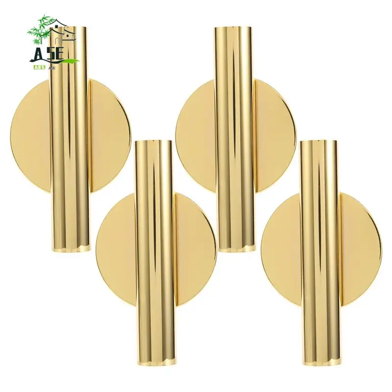 

A05E-4Pcs настенная цветочная трубка, настенная металлическая ваза, декоративная подставка, сухая ваза, подставка для показа цветочного украшения