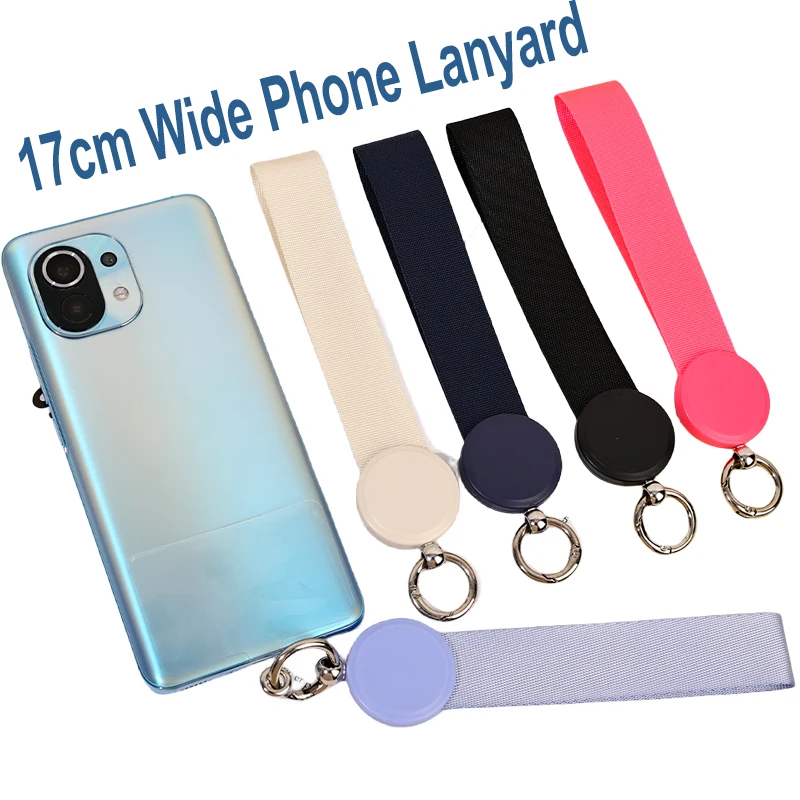 Telefone celular cordão cadeia titular para iPhone, Samsung, Xiaomi, celular caso Nylon banda, pulseira com Tether Tab Keychain, Novo