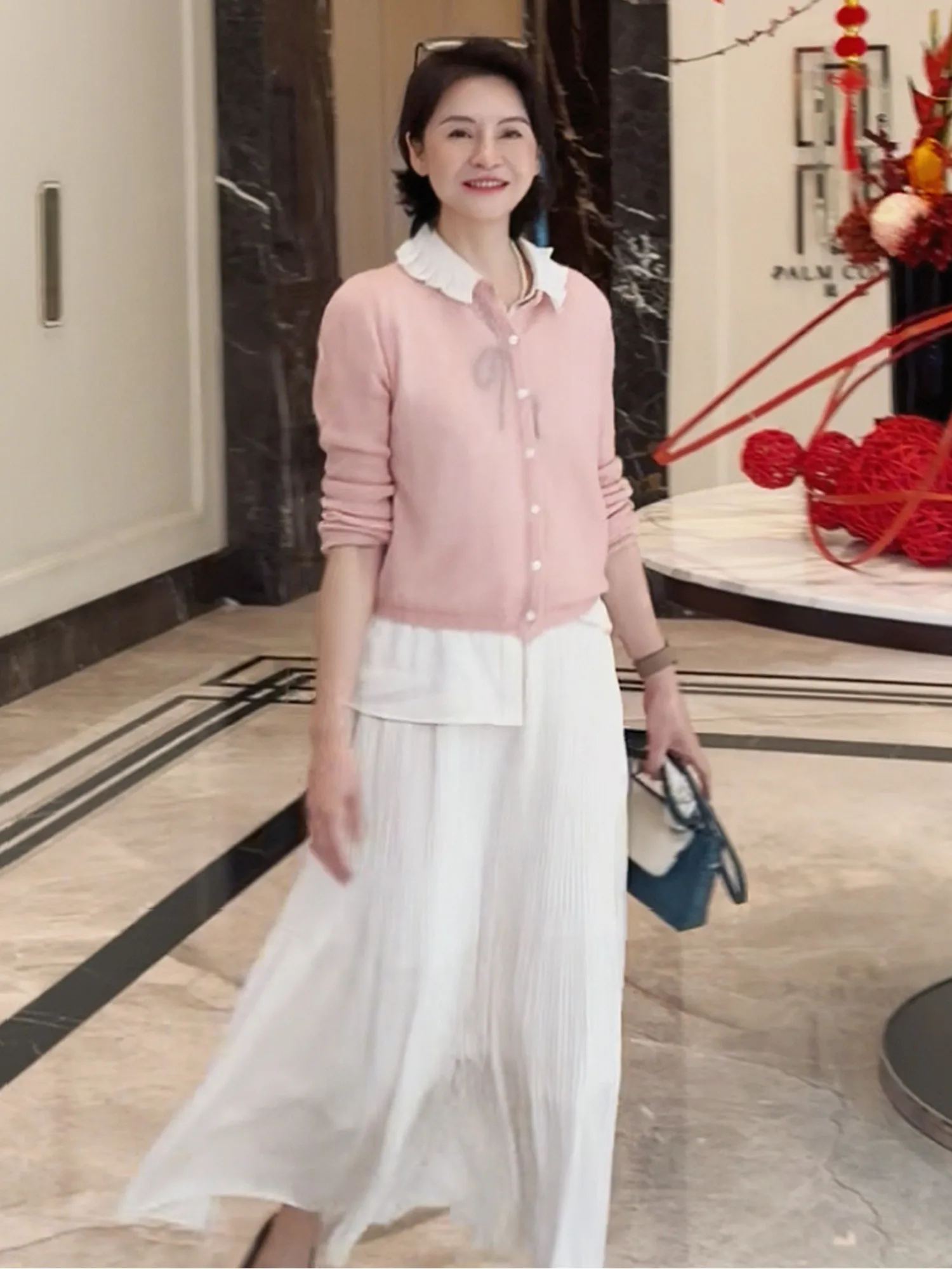 

Elegant Spring Summer Handcrafted Pleated Elastic Waist Half Skirt I Am Capricorn Black Label Mermaid Skirt Polyester Fiber
