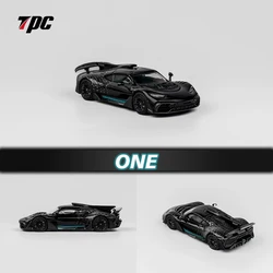 TPC In Stock 1:64 ONE Starry Glow Black Diecast Diorama Car Model Collection Toy