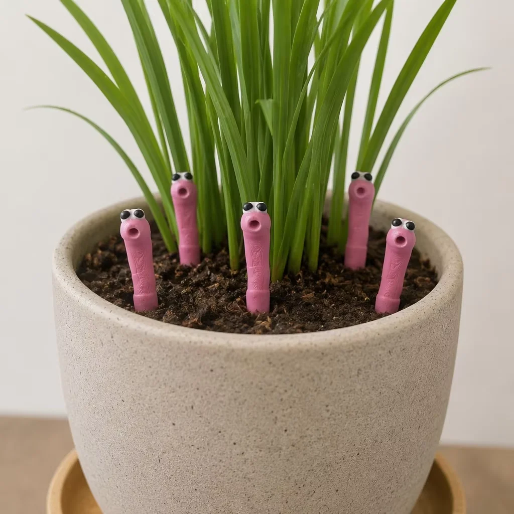Fun Earthworm Humidity Detecto - Gardening Tools Cute ulasan dan harga