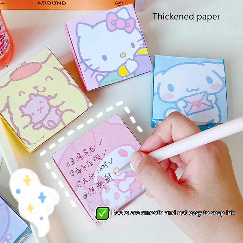 Cartoon Creative Note Paper Message Stickers Kawaii Lovely Anime N Times Sticky Notes Student Notepad Stationery School Supplies