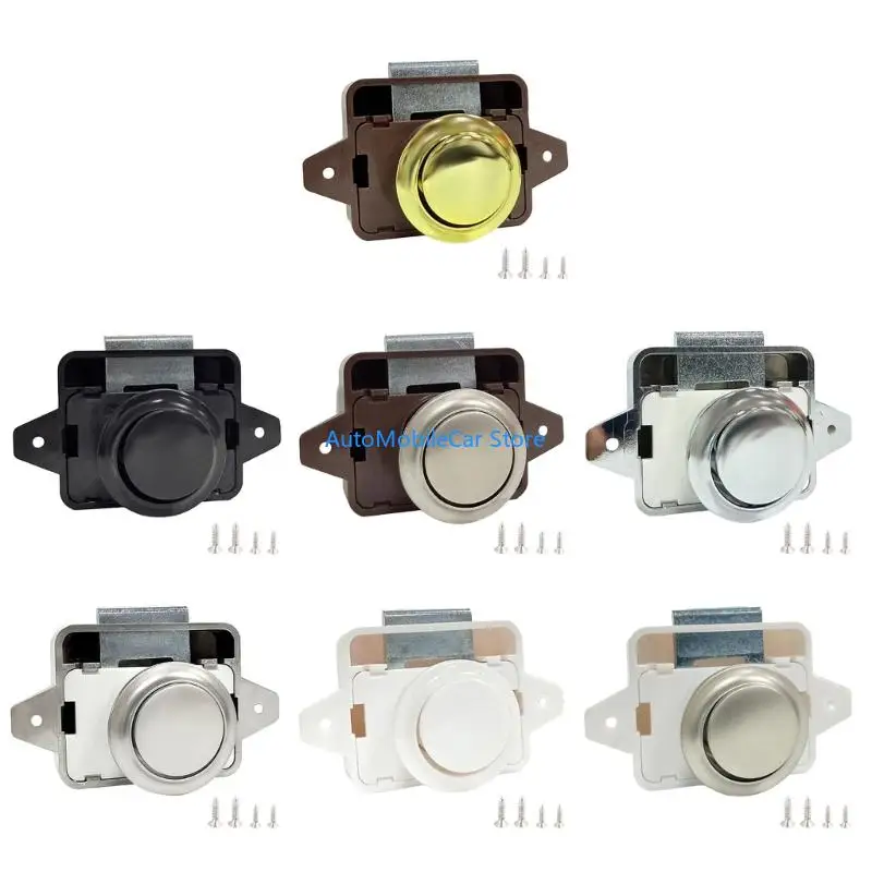 

G8TE Замок без ключа Замок для шкафа Мебельная фурнитура Кнопочные защелки для кемперов Мебель для дома на колесах Замок без