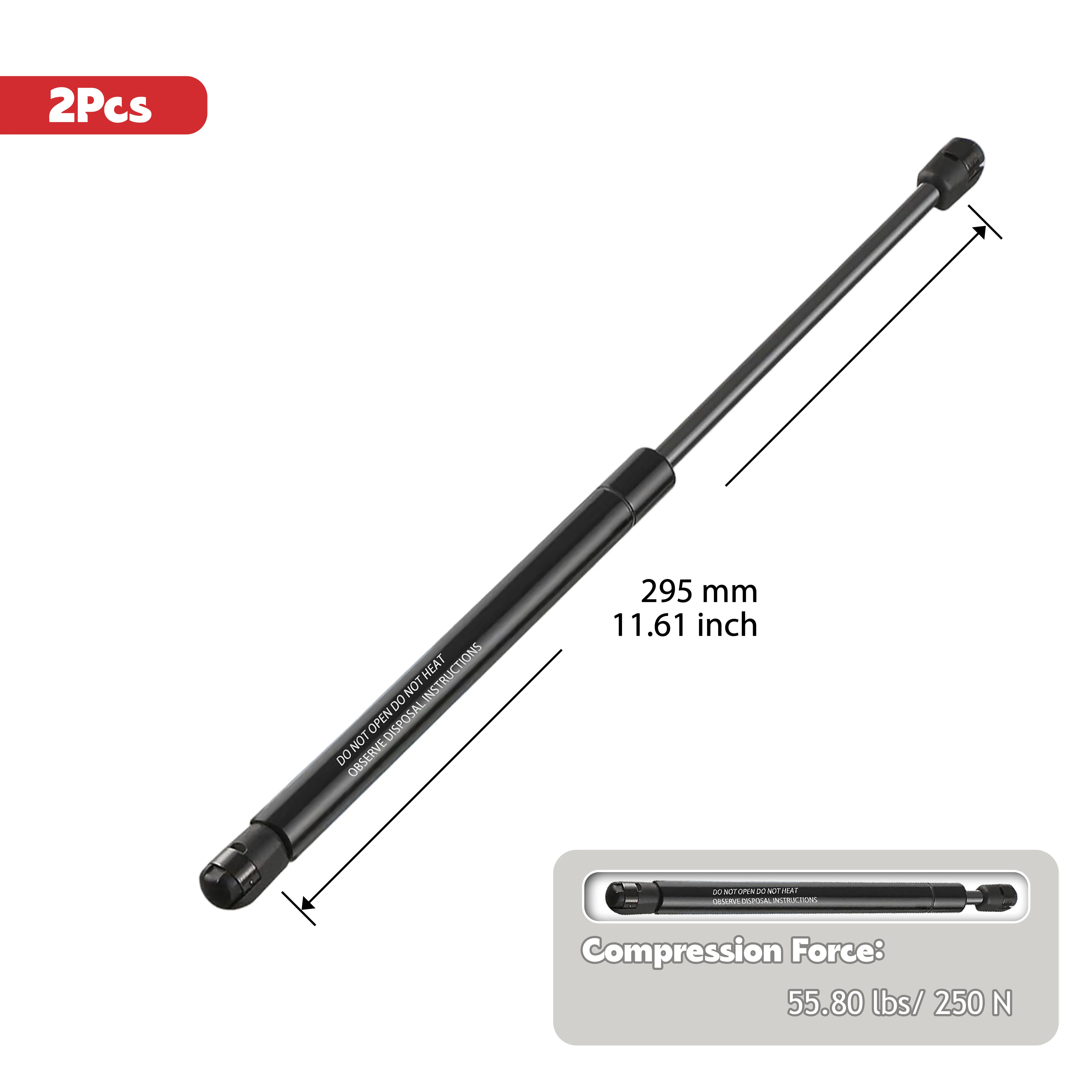 2Pcs Boot Gas Spring for ALPINA Roadster BMW Z4 E85 2002-2009 Rear Trunk Lift Support OE 51247016186