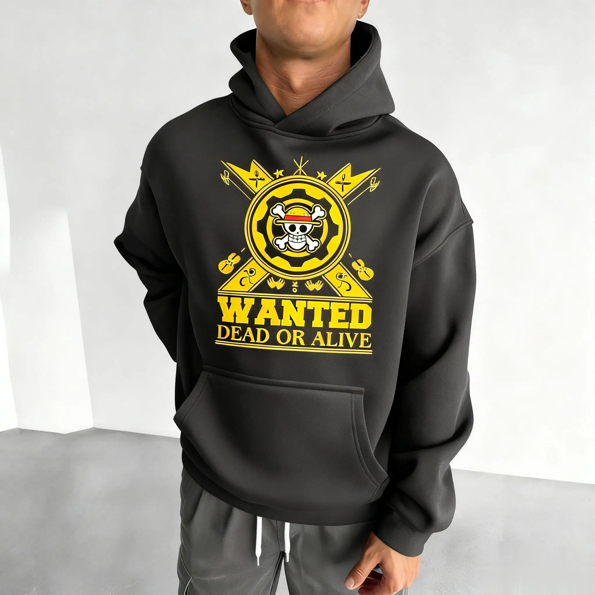 ユニセックスワンピース特大パーカー男性女性プルオーバースウェットシャツアニメプリントカジュアルストリートコスプレジャケット春秋 Y2k