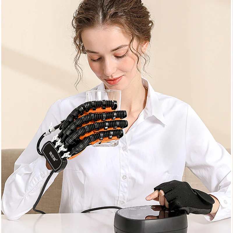 

Finger Rehabilitation Training Equipment Five Finger Stroke Flexion Extension Hand Hemiplegic Pneumatic Electric Robot Gloves