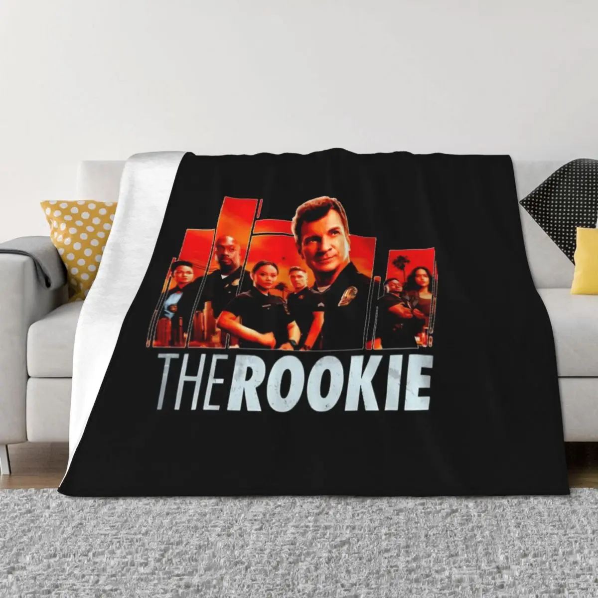 

The Rookie Fanart Poster Throw Blanket wednesday Summer Flannels heavy to sleep Blankets