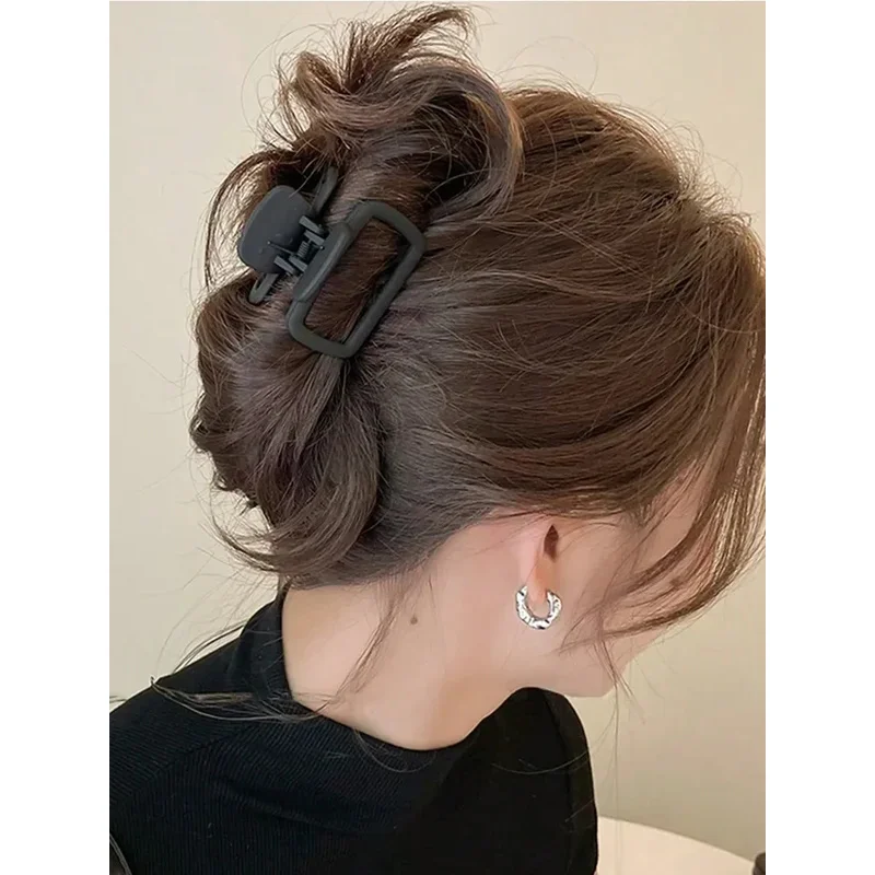 2026 Fashion Women\'s Square Lightweight Hair Claw Clip Fashionable Elegant Hair Accessory Clip Suitable Hair Styling Makeup