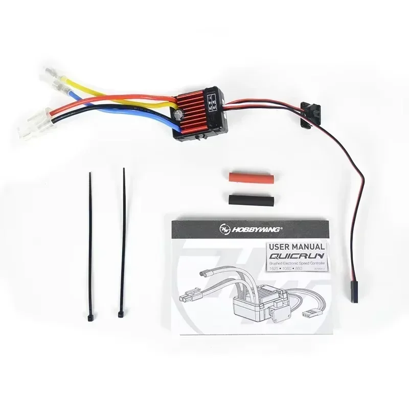 

HOBBYWING QuicRun WP-1060 1060 ESC 60A Brushed Waterproof ESC For 1/10 RC Electric Remote Control Model Car Crawler Accessories