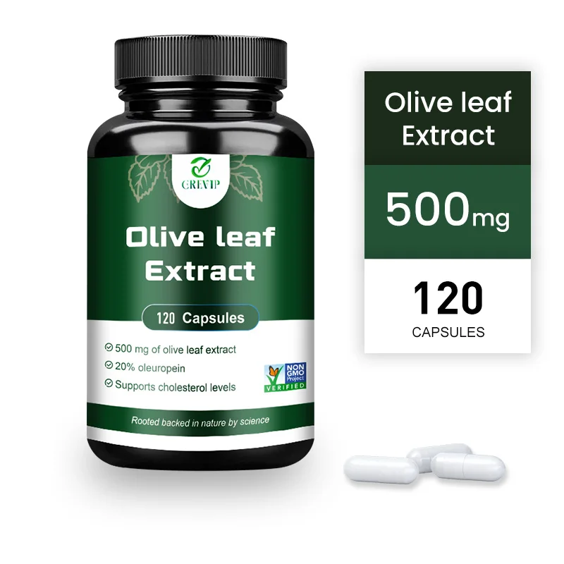 

Olive Leaf Extract - Provides Immune Support, Promotes Cardiovascular Health and Maintains Healthy Blood Pressure