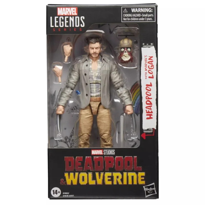 Hasbro ของแท้ Marvel Legends Series Deadpool & Wolverine Headpook Logan 15 ซม.ประกอบของเล่นตัวเลขการกระทําของขวัญ