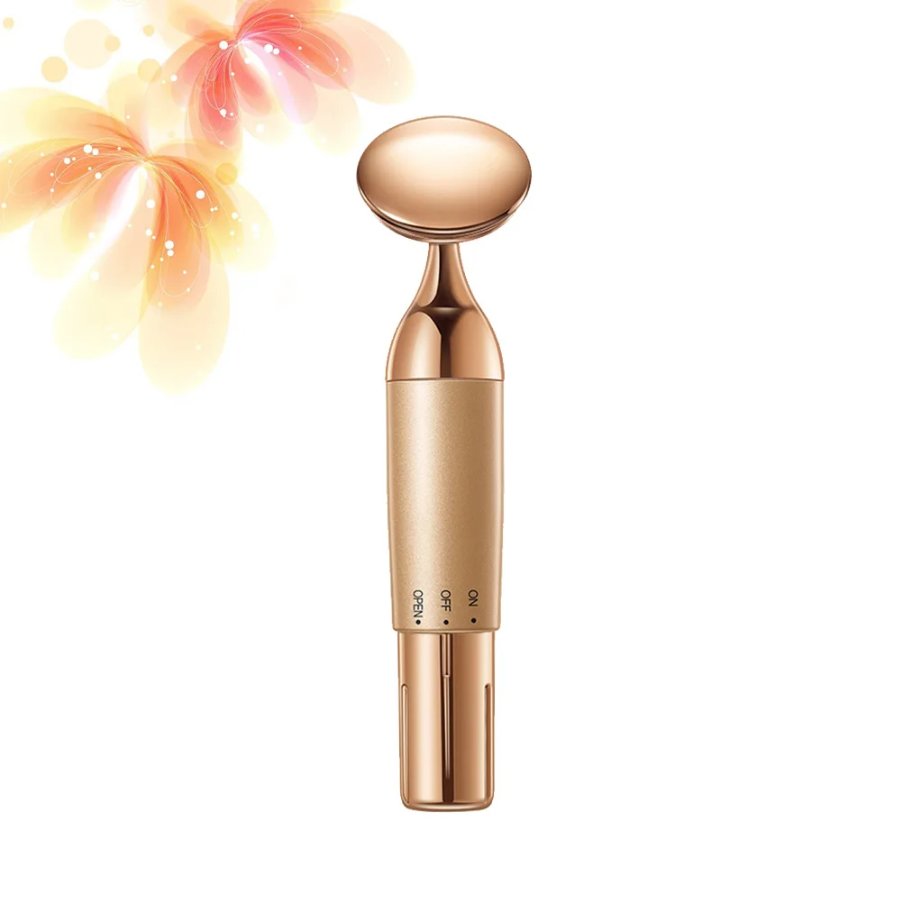 

Magnetic Facial Massager Golden Anti Wrinkle for Women Eye Face Cheek Forehead Portable Mini High Frequency Vibration Skin Care