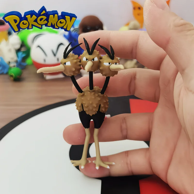 Hot Sale Pokemon Anime Figures Dodrio Doduo Proportion World 1:20 3d Printing Kawaii Cartoon Character Desktop Model Toys Gifts