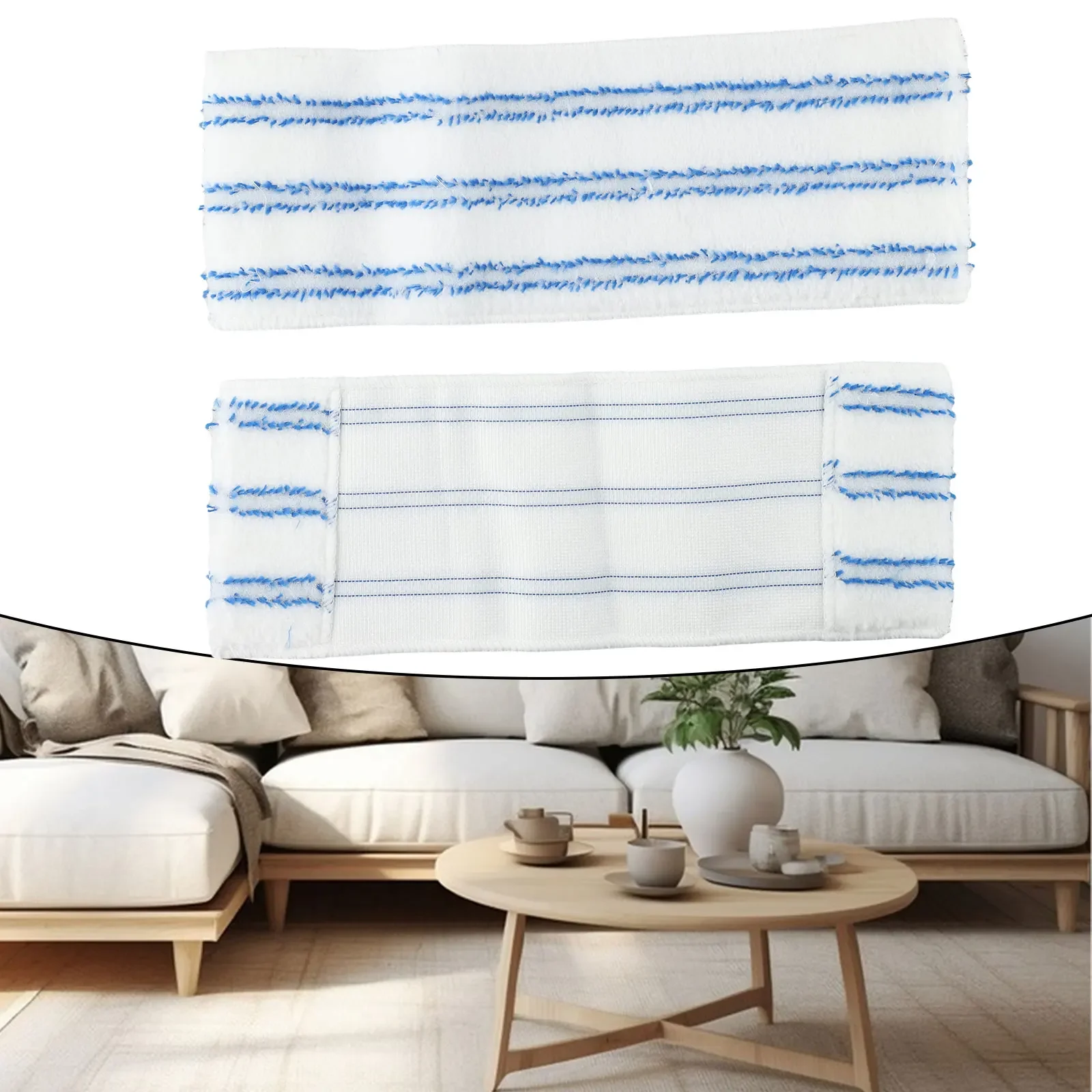 

2pcs Microfiber Mop Cloth For Vaporetto Kit Vaporflexi Brush Pro 3.0 Evolution Steam Cleaners Replacement Accessories