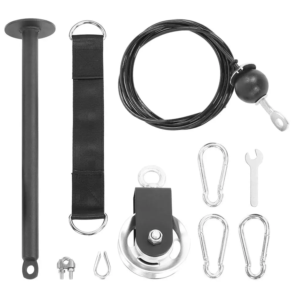 

Home Gym Pulley System | Fitness Equipment Kit for Strength Training | DIY Pulley System with Loading Pin