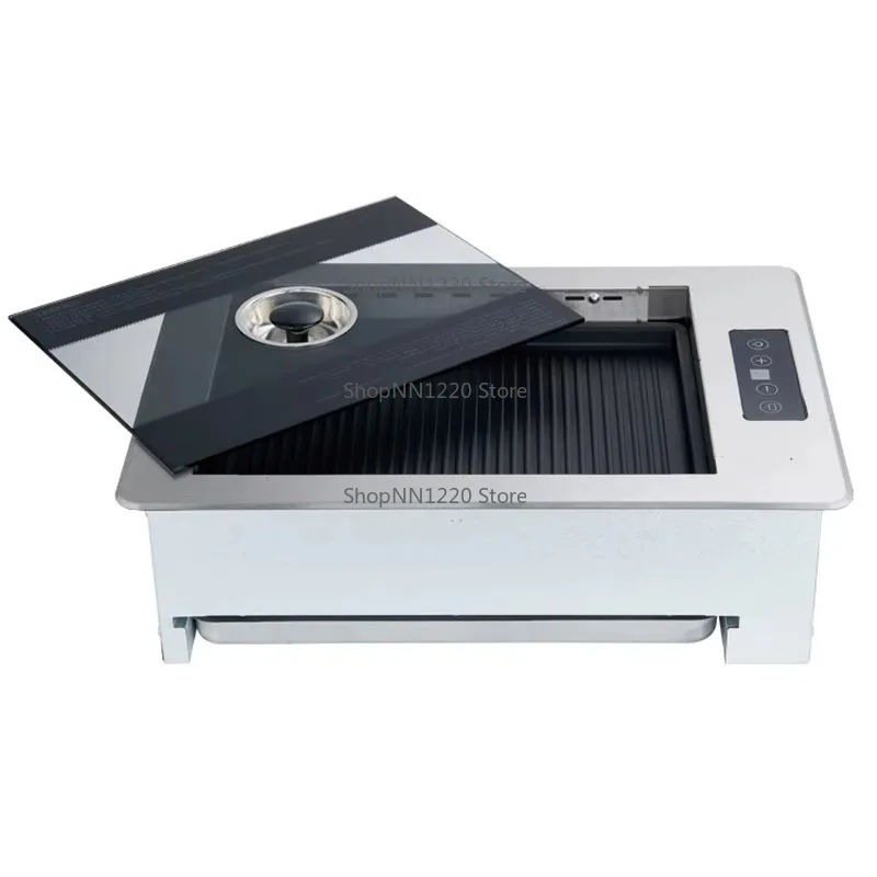 

Table Top Electric BBQ Grill Commercial Restaurant Multi-Function Smokeless Grill with Adjustable Height for 5 People