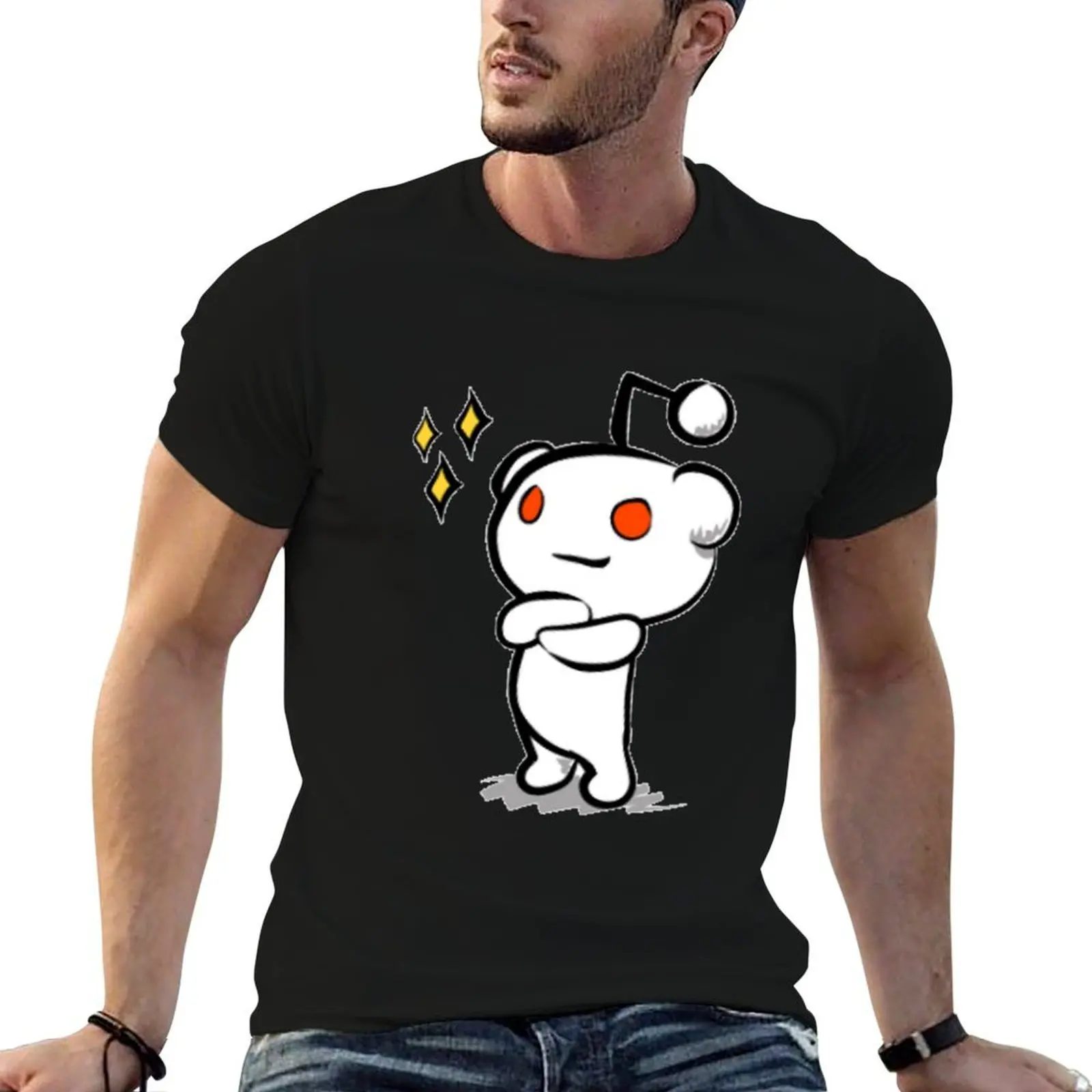 Reddit Logo Re-Design T-Shirt affliction shirts anime shirt black t-shirts for men