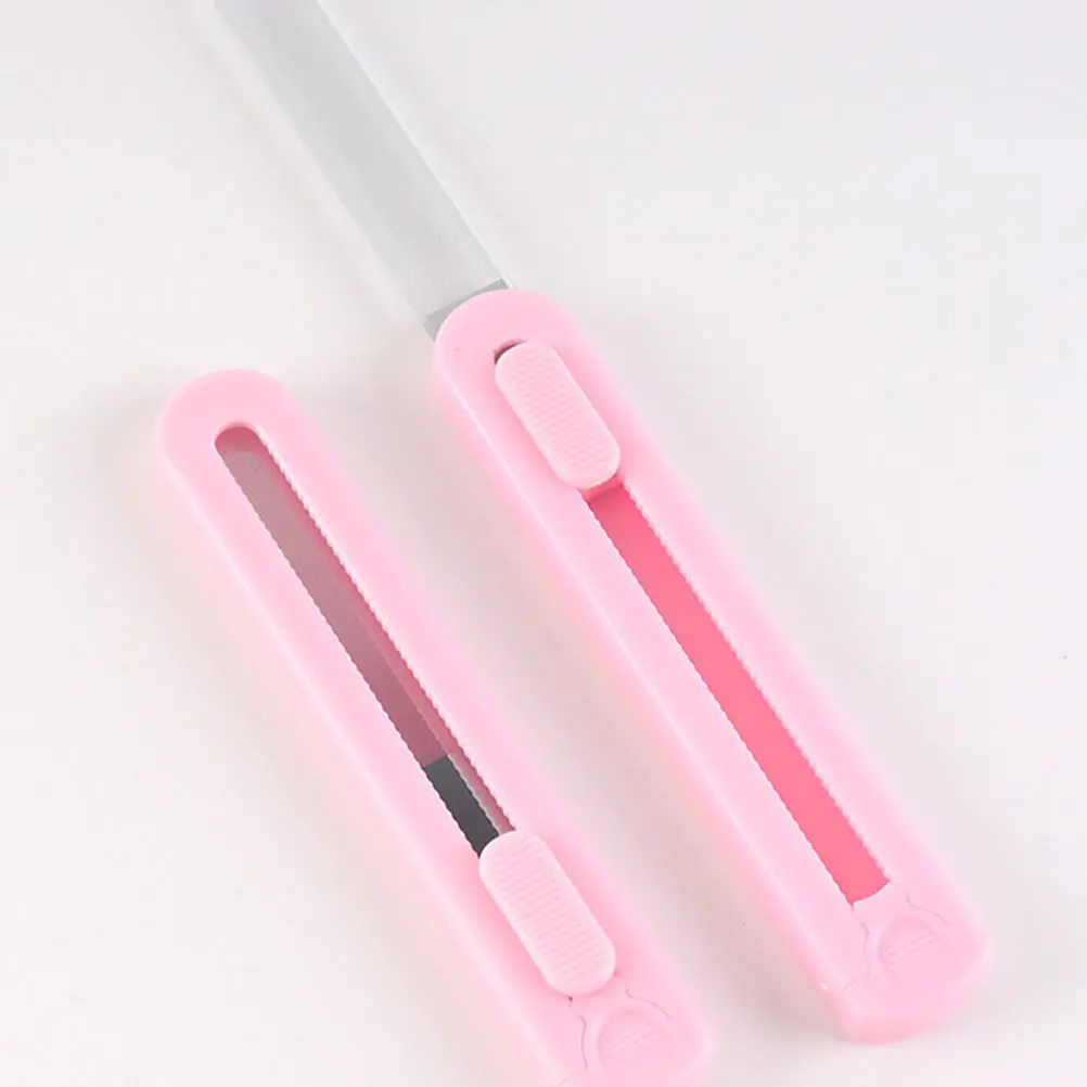 

3Pcs Glass Nail Files Polishing Manicure Tools Portable Salon Care Nail Rubbing Tools Stylish Design Premium Material Durability