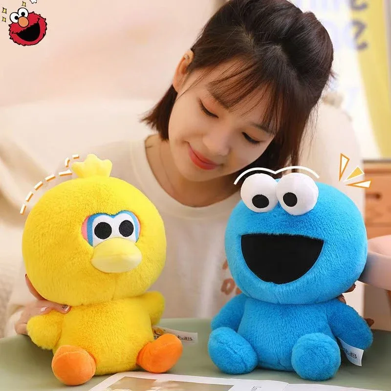 25 cm-40 cm clásico Elmo galleta monstruo pájaro grande muñecos de peluche animales de peluche suaves juguetes educativos para niños