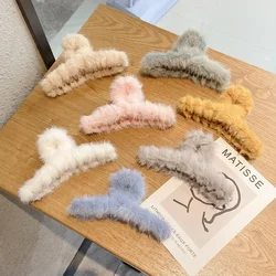 Stile coreano grande peluche capelli artiglio squalo Clip semplici mollette granchio fermagli per capelli per le donne Hairgrip autunno inverno accessori per capelli