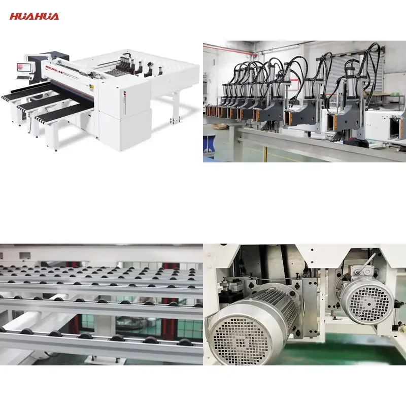 2026 CE HUAHUA HP280 Automatic Wood Cutting Cnc Panel Saw Machine Computer Furniture Woodworking Beam Saw With Two-Finger
