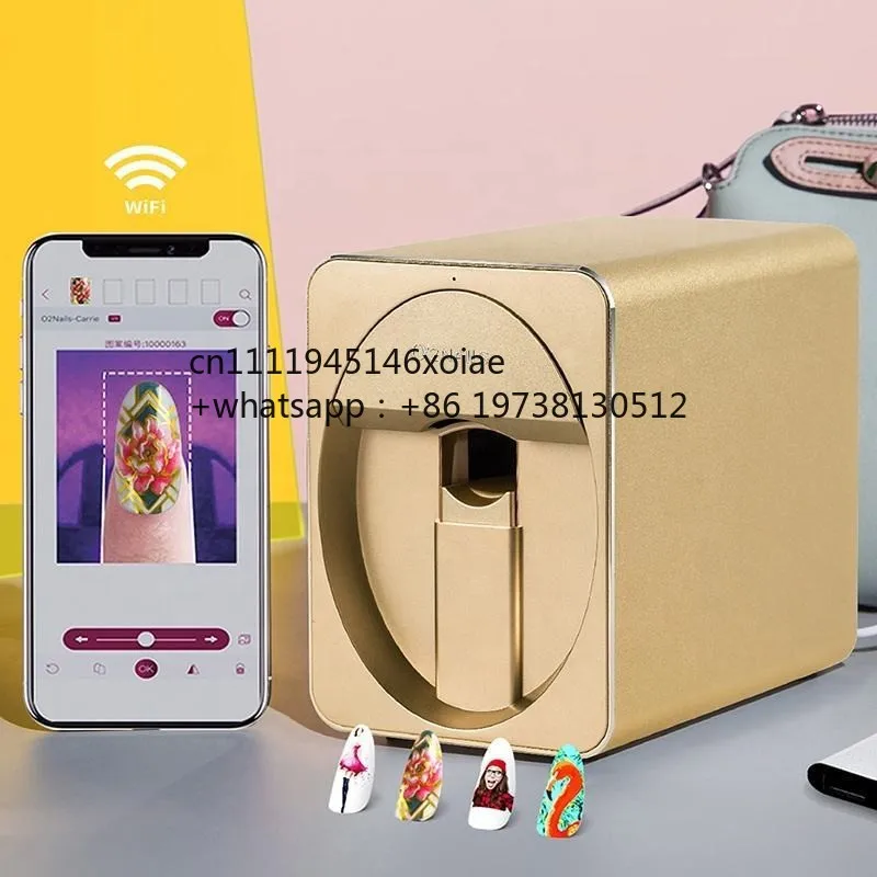 O2nails Mobile Nail Printer M1 3d Professional Digital Nails and Flower Printer Artpro Nails Polish Printer Machine Investment