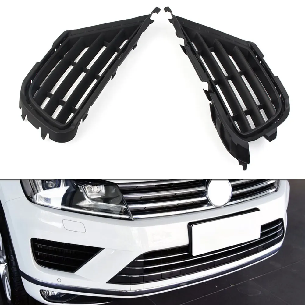 

1 Pair Car Front Lower Bumper Grill Air Grille Insert Cover Replacement For VW Touareg Typ 7P Facelift 2015 2016 2017