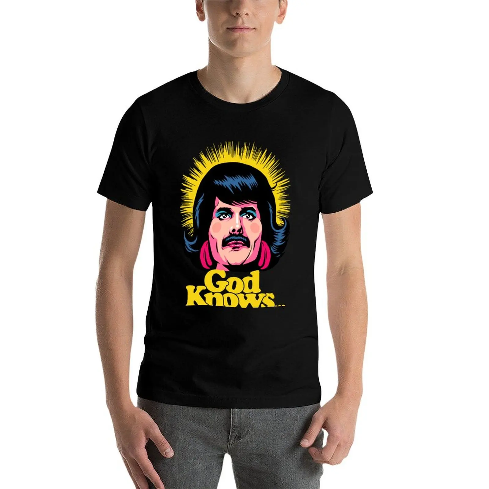 

God Knows T-Shirt man graphic t shirt printed t shirts for man g man t shirts for men T-Shirt