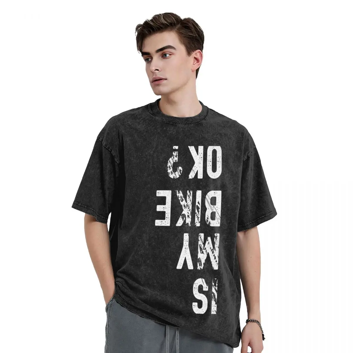 

Is My Bike Ok T-Shirt anime tshirt graphic shirts shirts graphic oversized graphic tee tee shirts for men