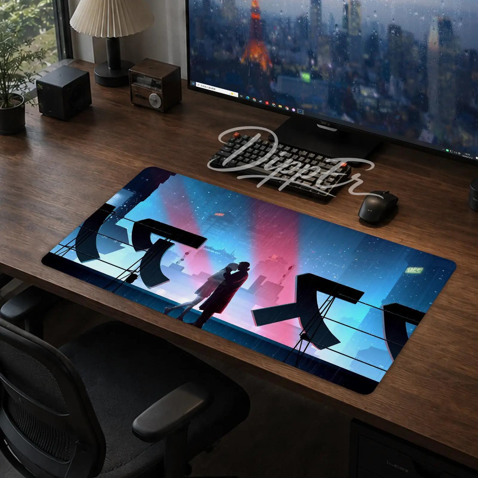 Blade Runner 2049 Mouse Pad Gaming office Desk Mat Non-slip Large Mousepad DIY Keyboard Pad stitched edge rubber base